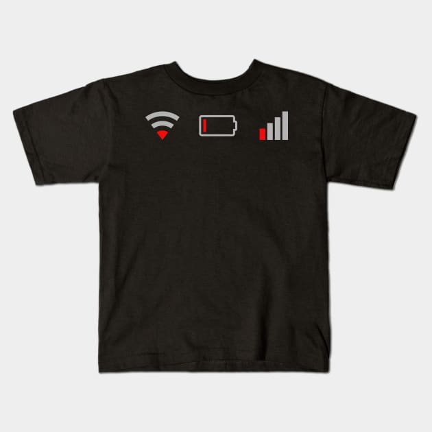 Low Power Kids T-Shirt by Everydaydesigns